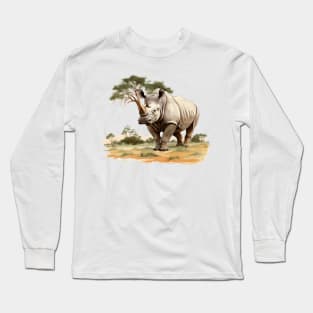 Rhino Love Long Sleeve T-Shirt